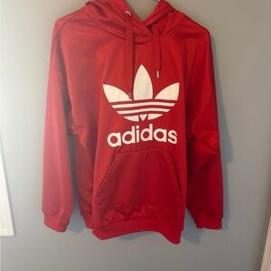 Adidas Red Hoodie Sweater